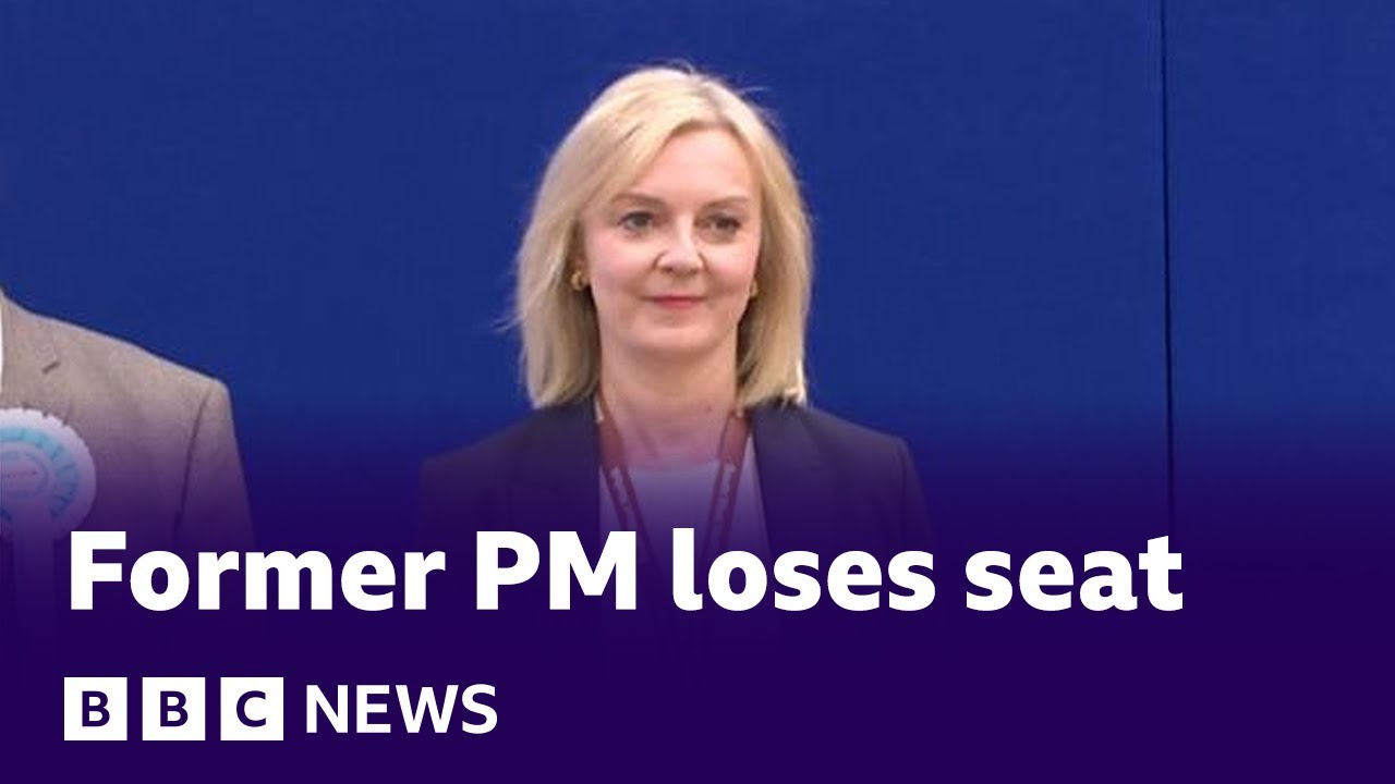 Moment former PM Liz Truss loses seat in UK general election 