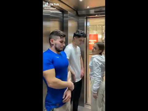 Funny Elevator Prank #shorts tiktok video | SHMEKSSS | Hot Body Builder Pranks Part -2