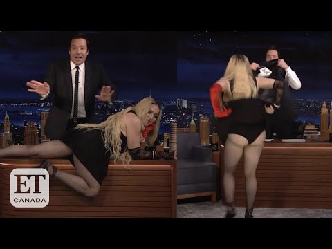 MADONNA GETS WİLD  FLASHES AUDİENCE ON 'THE TONİGHT SHOW'
