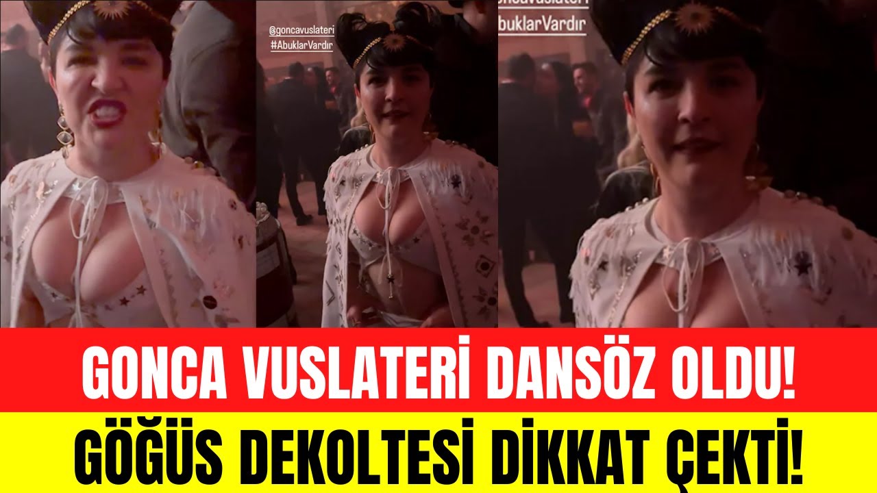 Gonca Vuslateri dansöz oldu Göğüs dekoltesiyle dikkatleri üzerine çekti