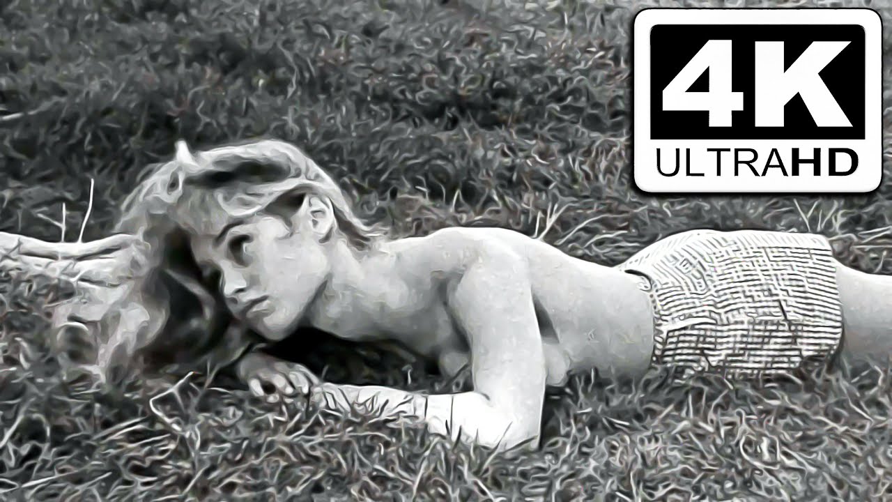Brigitte Bardot sunbathing in 1956's Her Bridal Night (La Mariée Est Trop Belle) | 4K Ultra HD
