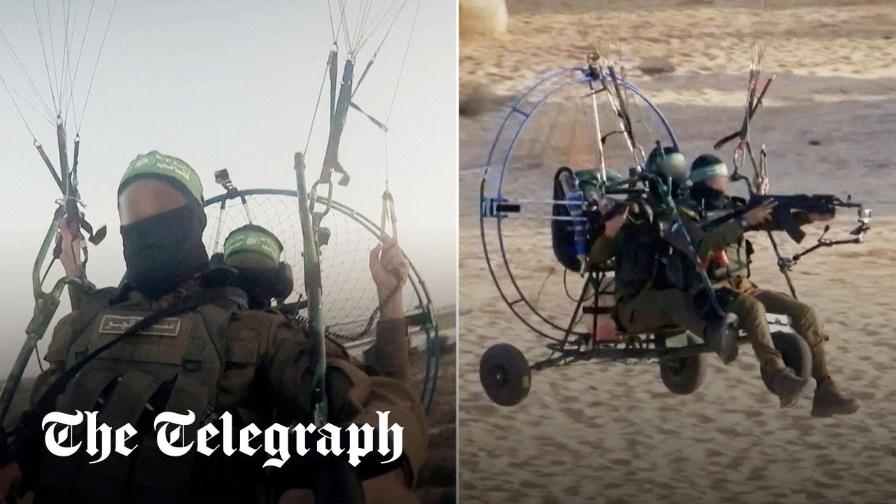 Israel war: Hamas used motor-powered hang gliders to infiltrate Israel