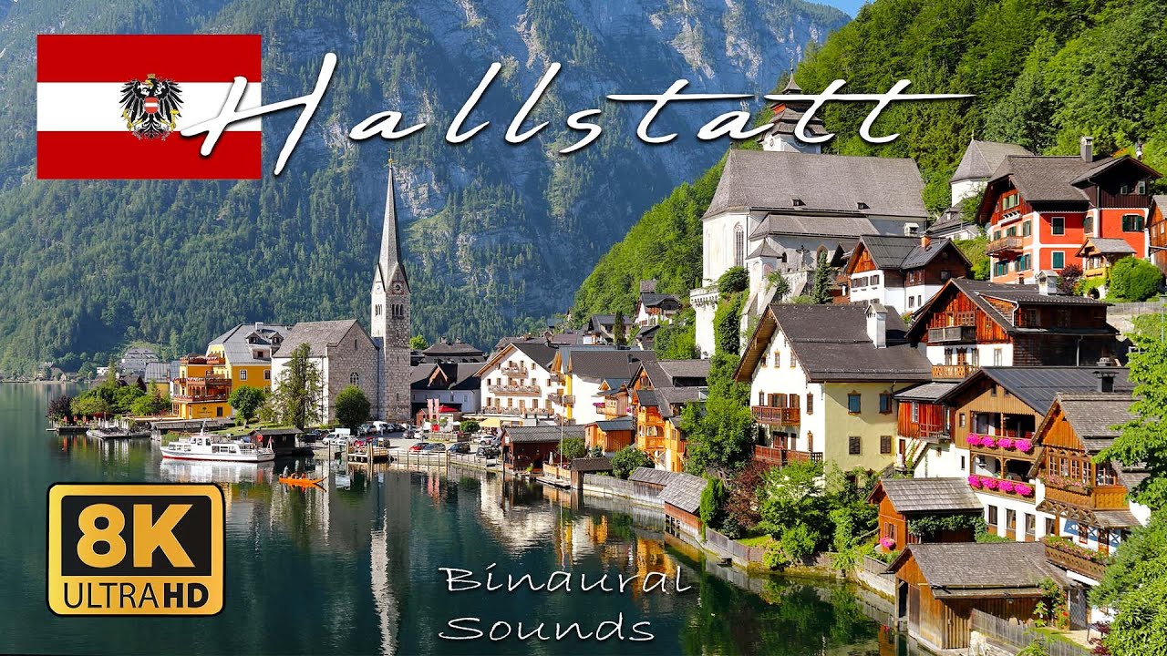 HALLSTATT A PİCTURESQUE VİLLAGE HİDDEN ON THE BANKS OF ONE OF AUSTRİA'S MOST BEAUTİFUL LAKES 8K