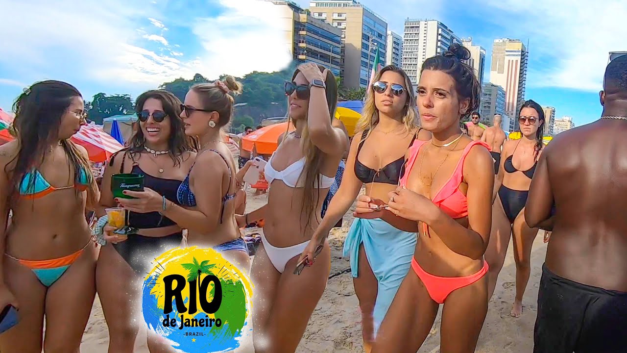  Rio de Janeiro Leblon Beach Brasil 2021 - [Beach Walk Full Tour]
