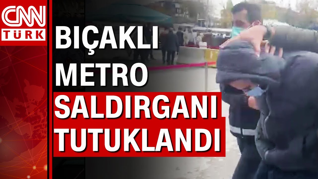 Metroda kadını bıçakla tehdit eden saldırgan tutuklandı