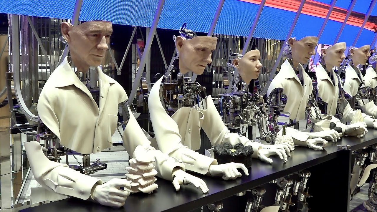 HUMAN ROBOT MASS PRODUCTİON PROCESS WİTH NEW 3D PRİNTER FACTORY İN KOREA