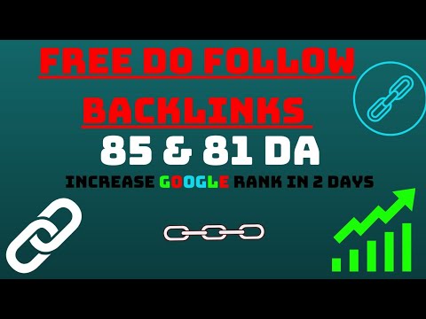 Do Follow Backlink - High Traffic Domains [White Hat Method]