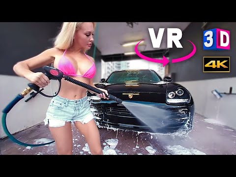 BIKINI CAR WASH IN VR 3D - YesBabyLisa