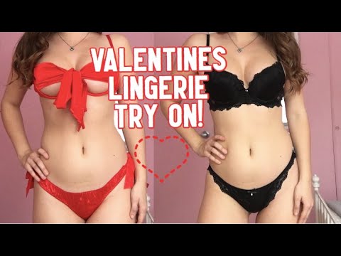 VALENTINES DAY LINGERIE! BIGGEST HAUL YET! (ft. Shein)