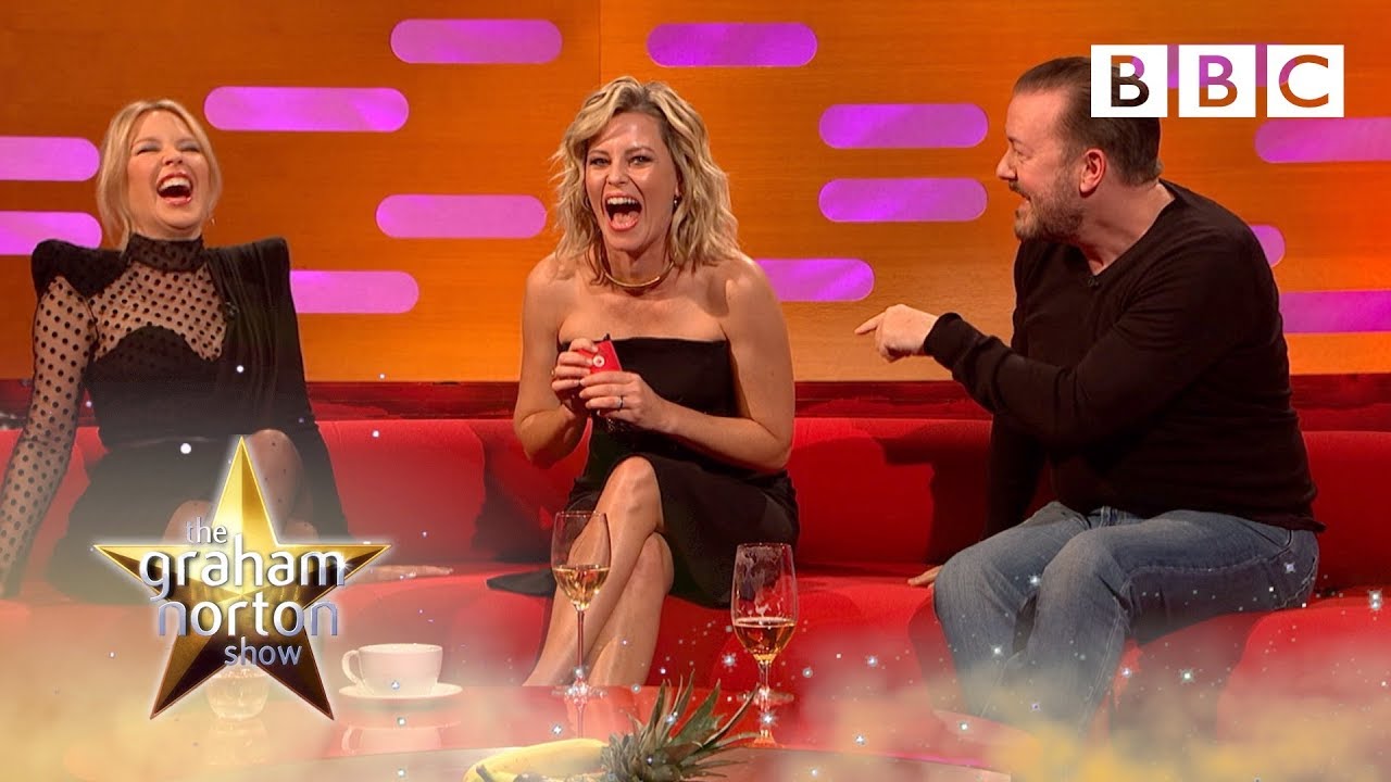 Sex boardgame has Ricky Gervais, Elizabeth Banks and Kylie in hysterics! | Graham Norton Show - BBC
