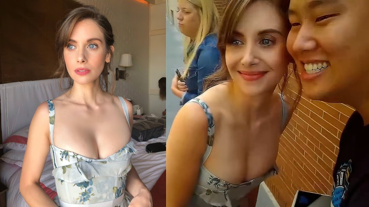 Alison Brie testing her fans capacity for eye contact | Celebrity Hunts |