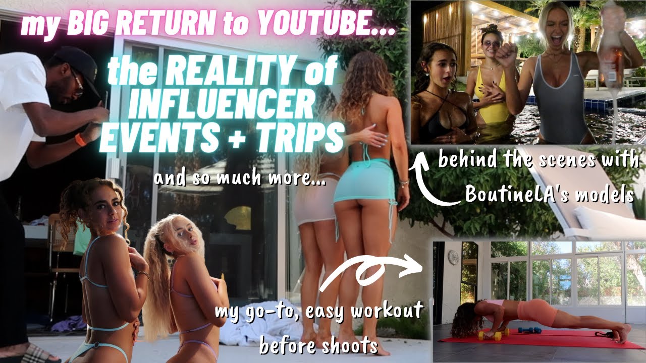 the REALITY of MODELING for BoutineLA (workouts + try-ons + Influencer events)