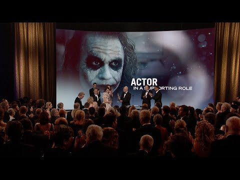 Heath Ledger Wins Best Supporting Actor for the Joker in 'The Dark Knight'   st Oscars  