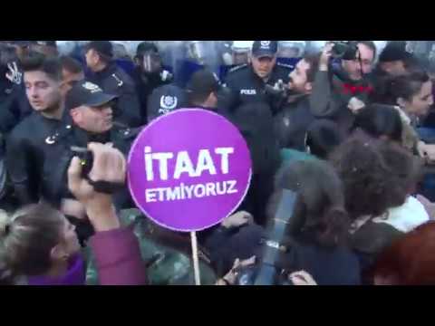 Taksim'deki kadına şiddet eylemine polis müdahalesi