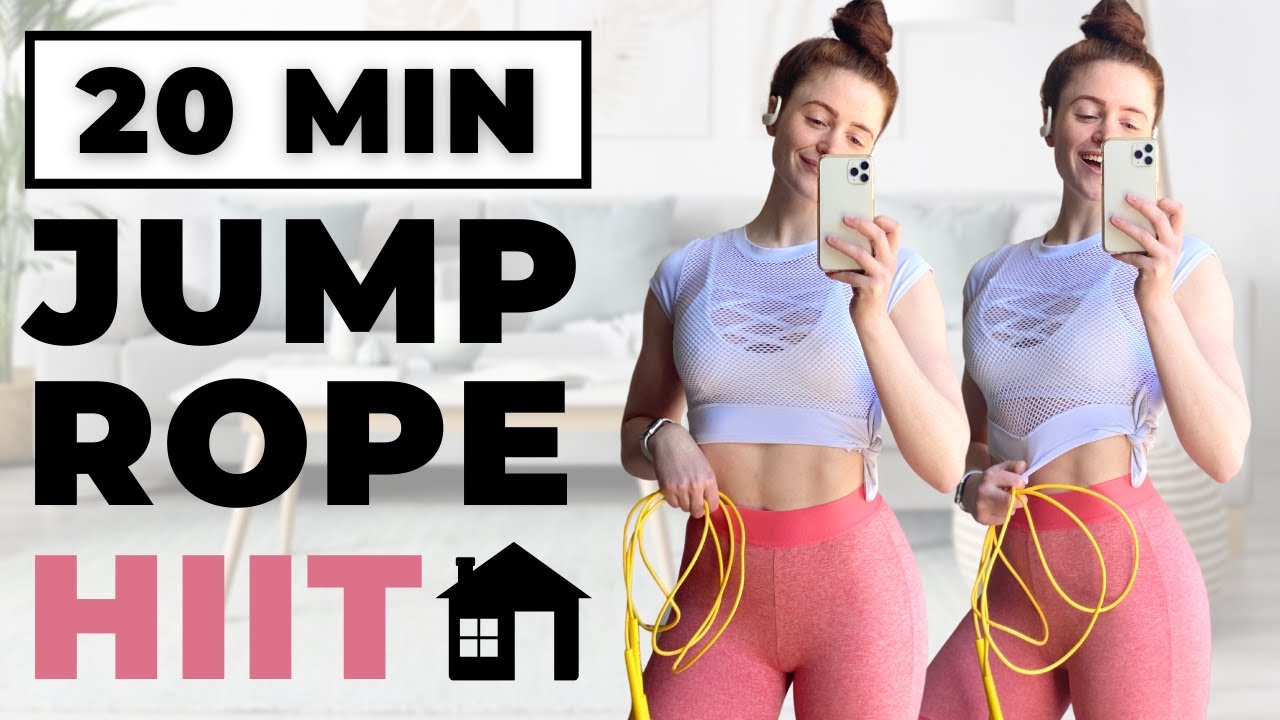 20 MİN BEGİNNER JUMP ROPE HIIT WORKOUT (WARM UP INCLUDED)