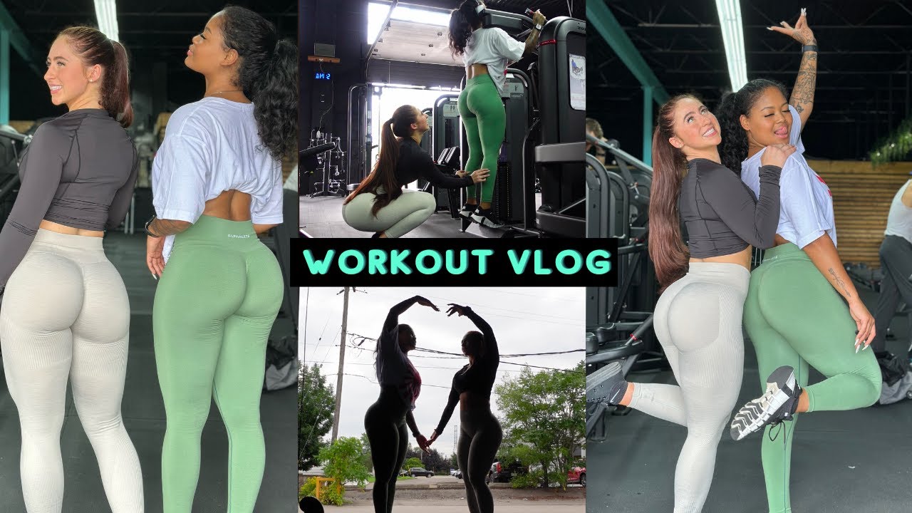 VLOG: OUR FIRST GYM DATE | GLUTE  HAMSTRING WORKOUT