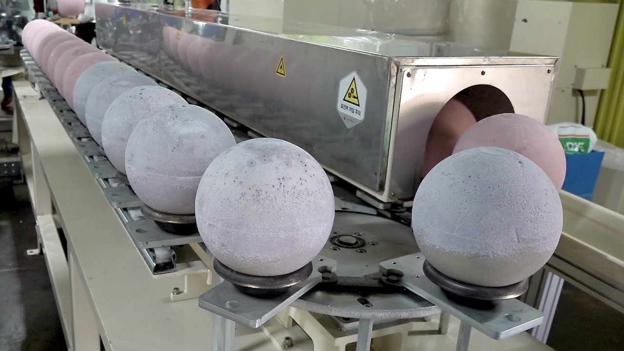 HOW BOWLİNG BALLS ARE MADE. INTERESTİNG BOWLİNG BALL MASS PRODUCTİON FACTORY