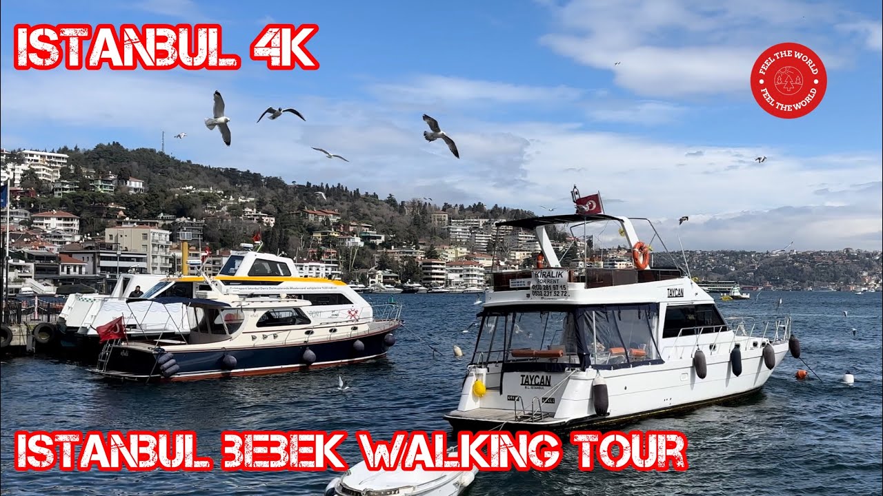 Istanbul Beşiktaş,Bebek | Walking Tour In a Luxurious Neighborhood |8 March 2023 |4k UHD 60fps