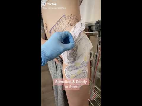 Hot Tattoo girl shows too much on tik tok video - subscribe for more