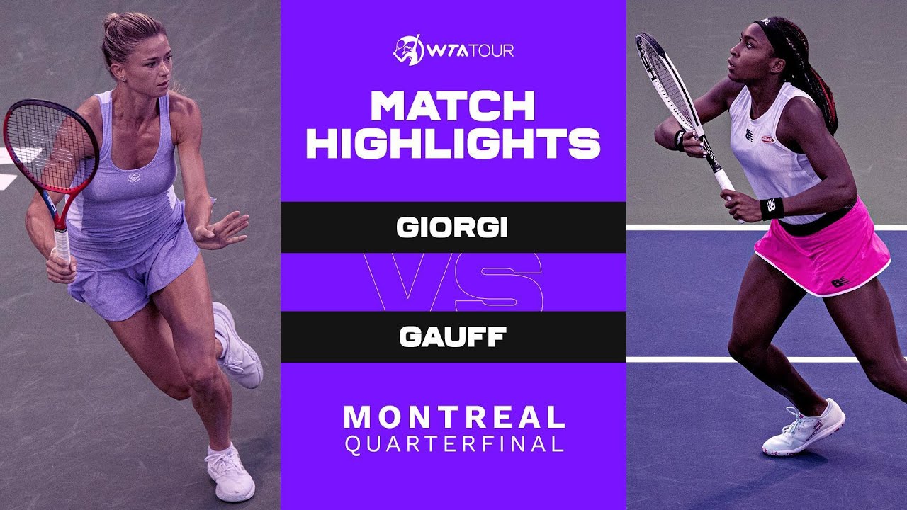 CAMİLA GİORGİ VS. COCO GAUFF | 2021 MONTREAL QUARTERFİNAL | WTA MATCH HİGHLİGHTS