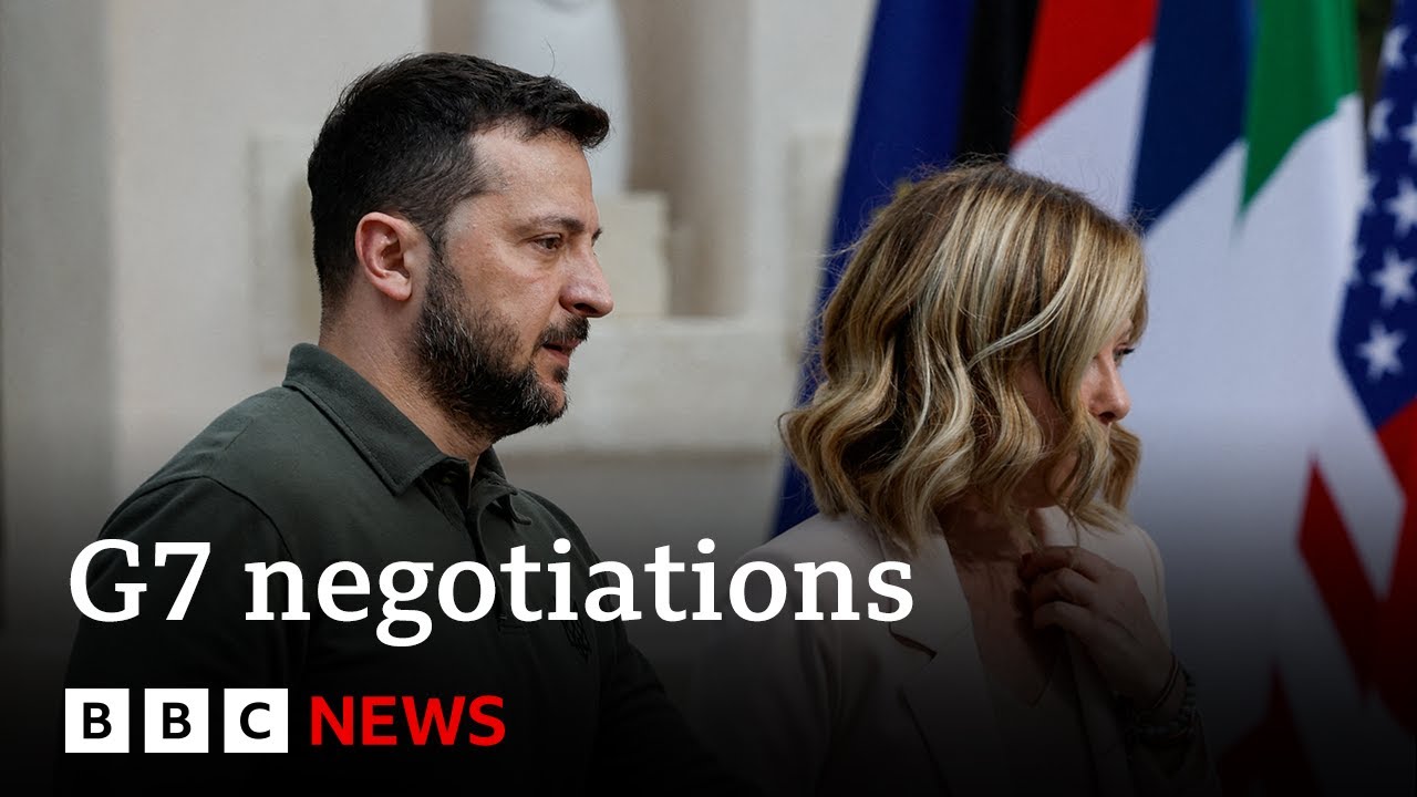 UKRAİNE'S ZELENSKY EXPECTS ‘İMPORTANT DECİSİONS’ ON HİS COUNTRY AT G7 SUMMİT | BBC NEWS