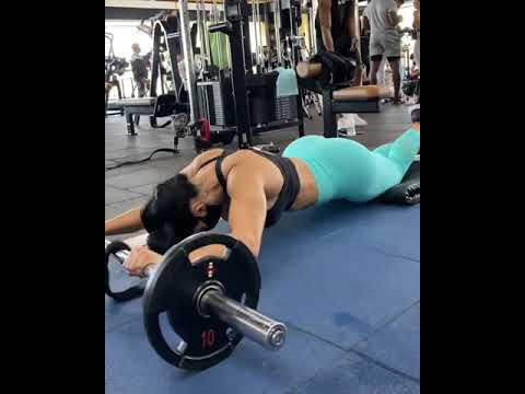 Nora Fatehi Hot Fitness Model Workout at Gym and