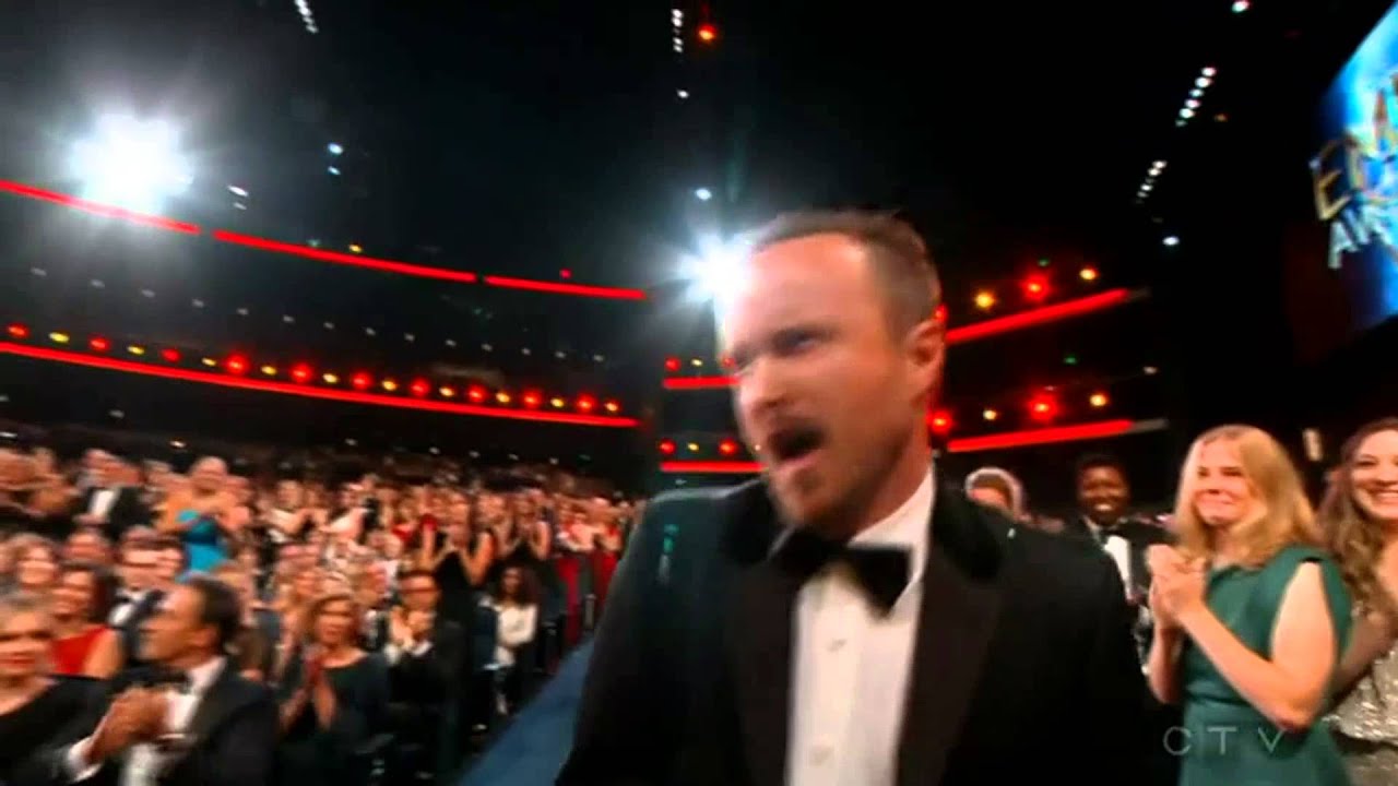 Aaron Paul wins an Emmy for 'Breaking Bad' 2014