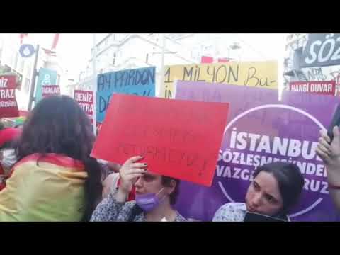 İstanbul Sözleşmesi Mücadelesi: Kadınların eylemi öncesi Taksim polis ablukasında