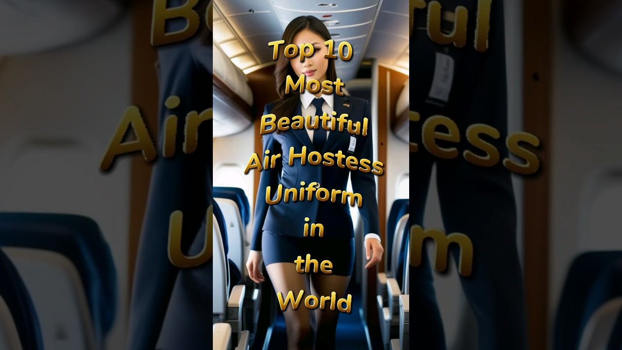 Top 10 Most Beautiful Air Hostess Uniform in the world  #shorts #top10 #top10airhostess