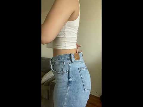 How to get rid of annoying waist gap in your jeans using the shoelace hack #shorts #diy