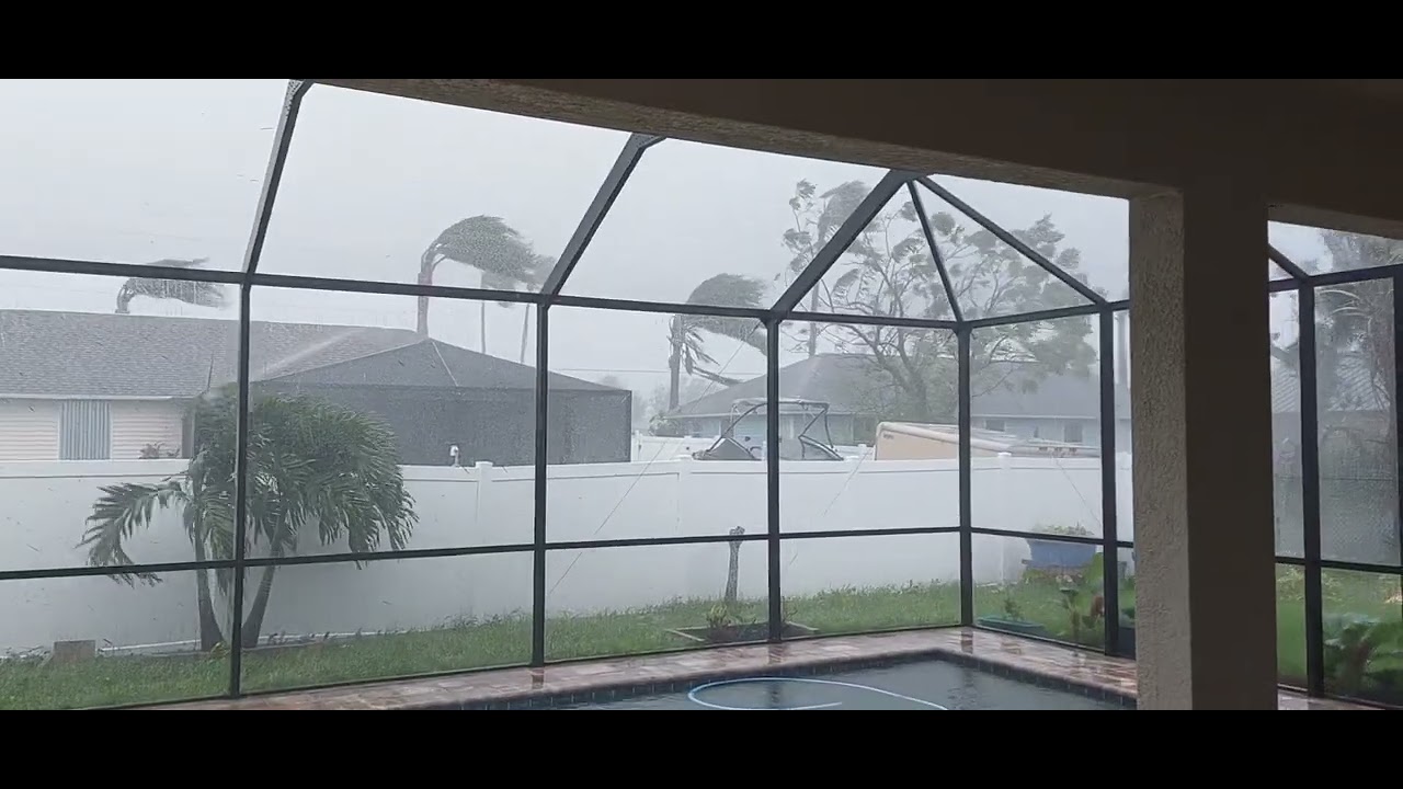 Hurricane Ian approaches Eyewall within  miles and closing  storm  stormdevistation  cat