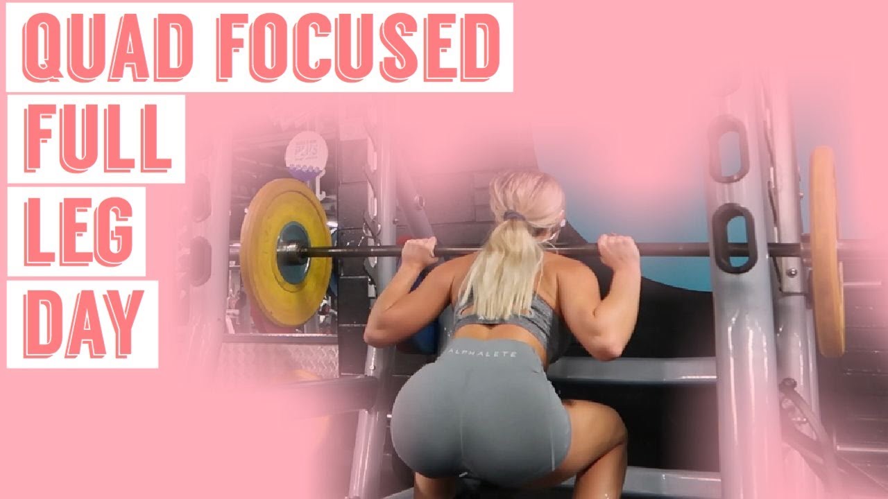 amy victoria,QUAD FOCUSED LEG DAY | Full Workout