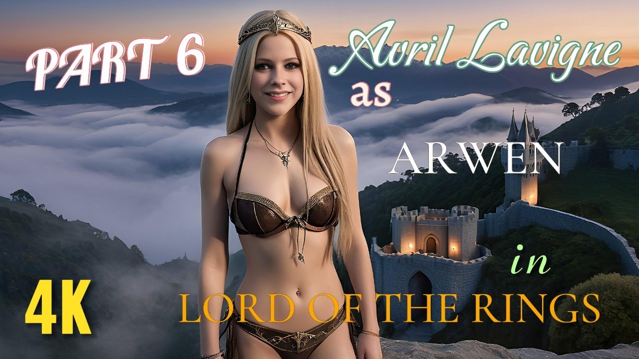 KI - AI generated Avril Lavigne as Arwen in Lord of the Rings Part 6