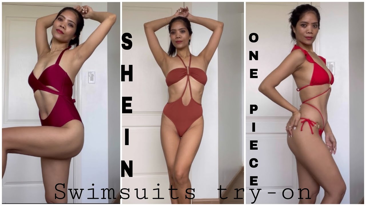 Make A Splash With These Beautiful One-Piece Swimsuits From Shein | Shein Try-On