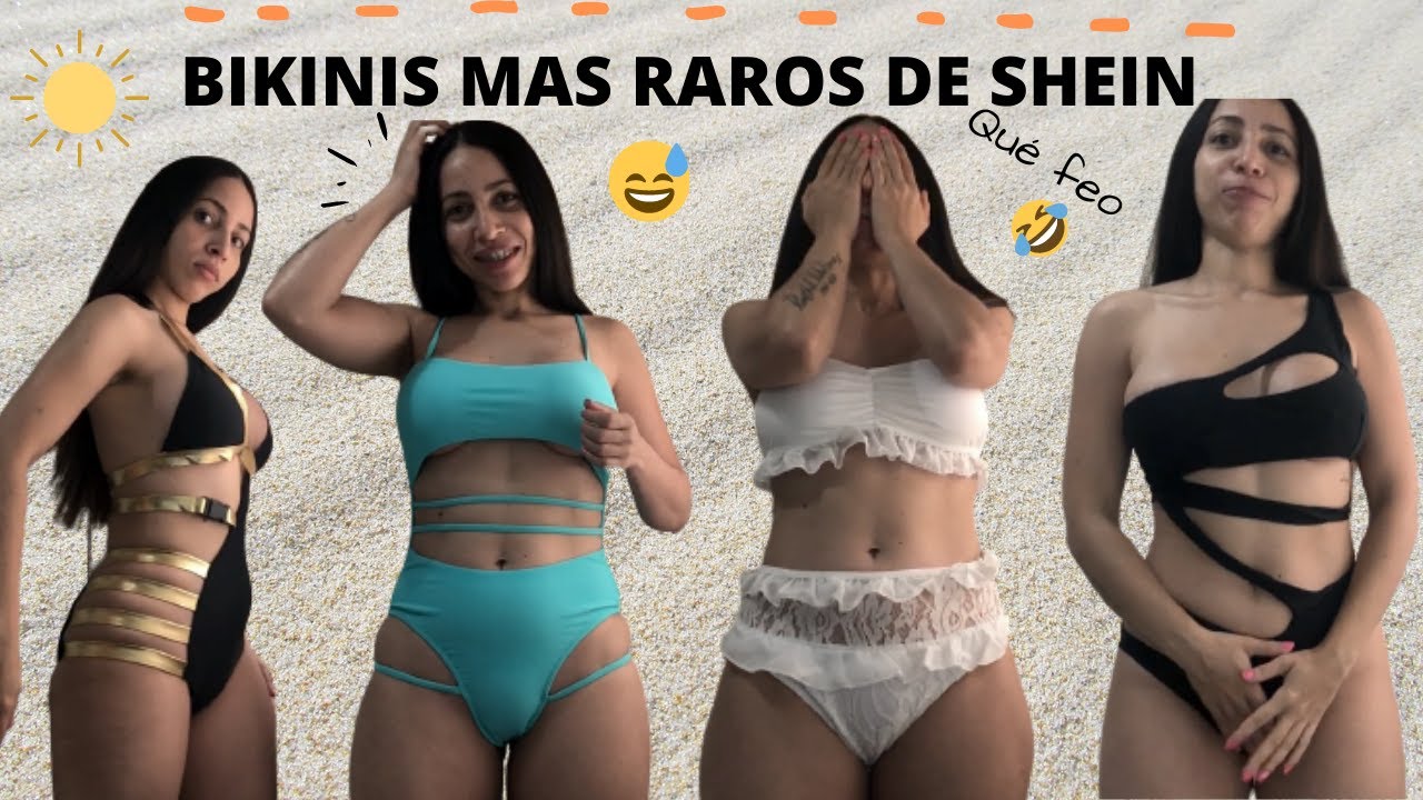 Los BIKINIS mas RAROS de SHEIN ???? HAUL trajes de baño / Mayi en YouTube