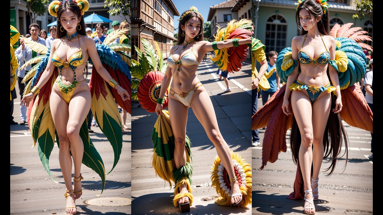 brazilian carnival sexy girl / 브라질 카니발 섹시 코스프레 ai art
