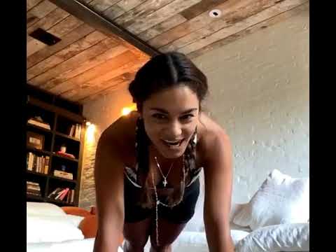 Vanessa Hudgens live IG workout hosted by Isaac Calpito 05.07.20