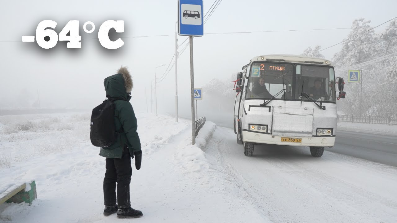 GOİNG TO SCHOOL İN THE COLDEST TOWN ON EARTH (−64°C, −84°F) | YAKUTSK, SİBERİA