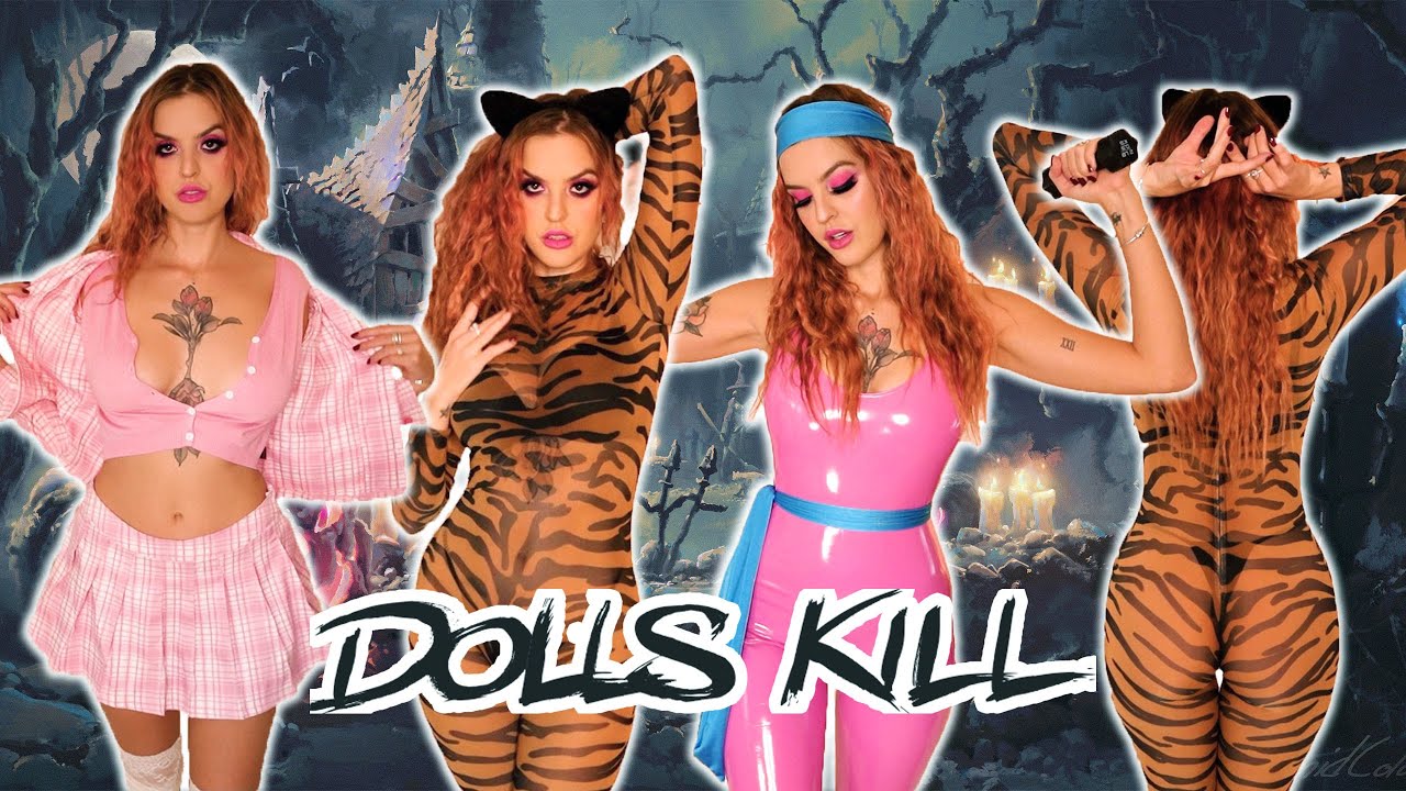 I TRY ON A CATSUİT FOR MY LAST HALLOWEEN VİDEO OF THE MONTH.... FT DOLLS KİLL **PART 2**