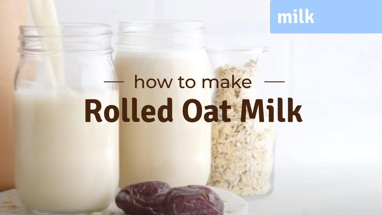 homemade rolled oat milk recipe ı almond cow