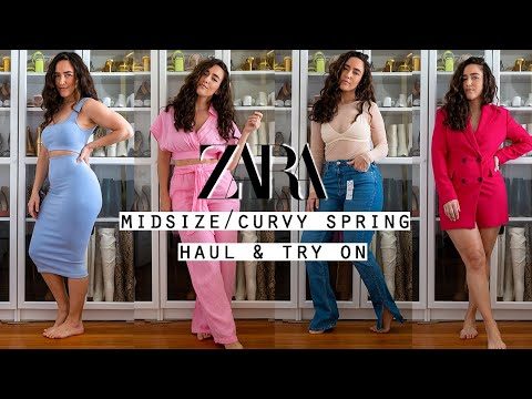 Midsize Curvy Zara Spring Haul TryOn
