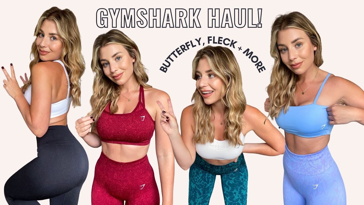 NEW GYMSHARK TRY ON HAUL| SIZE SMALL| ADAPT BUTTERFLY, FLECK + MORE| ad