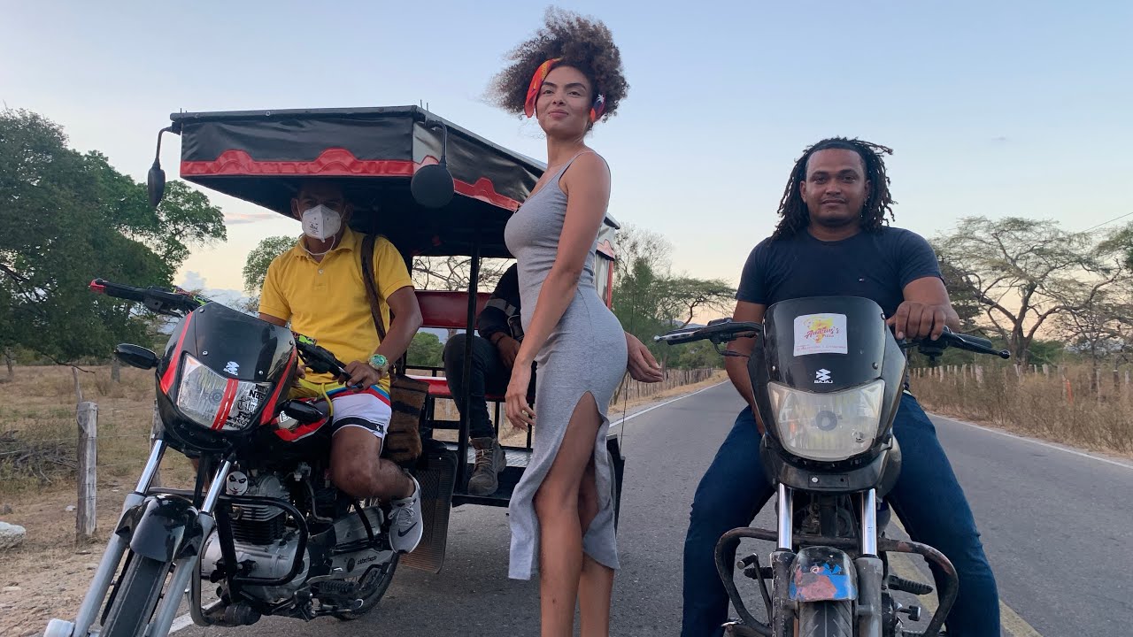 Mototaxi ride in La Guajira Colombia