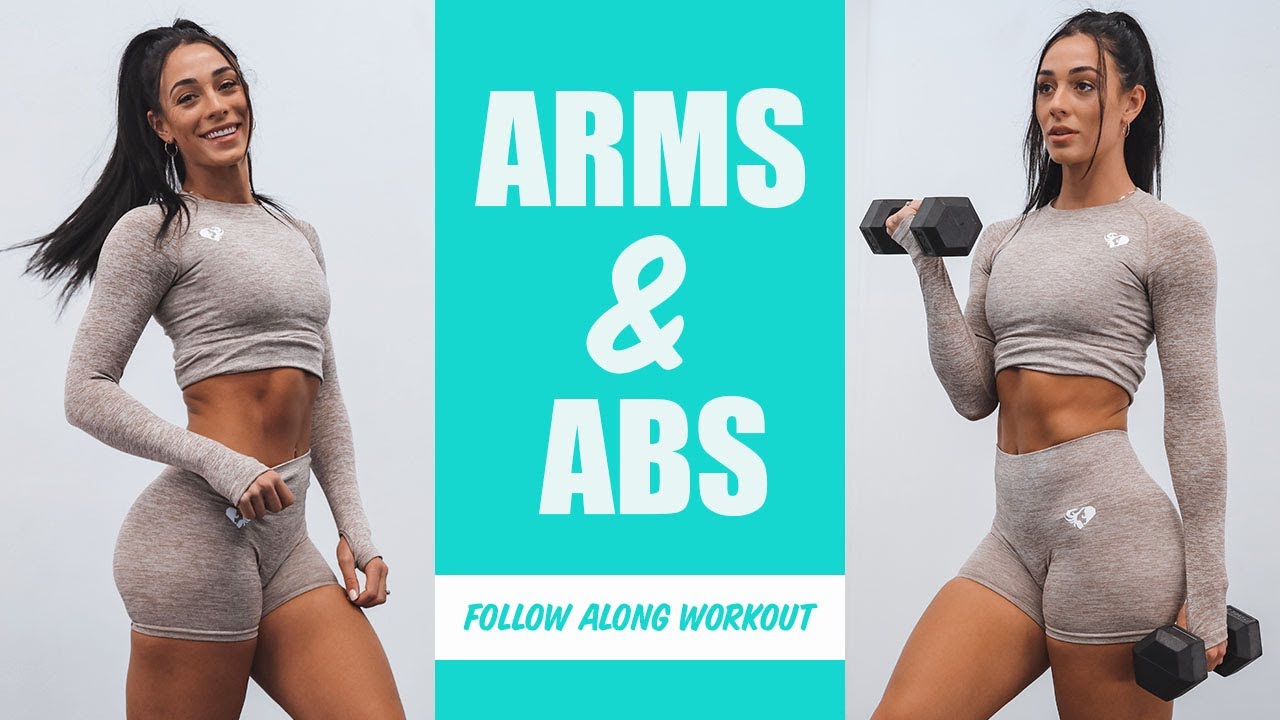 quıck home arms  abs workout | follow along with me @dannibelle