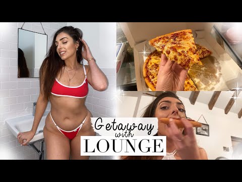 lounge underwear vlog - lıngerıe, pızza and press trıp chats