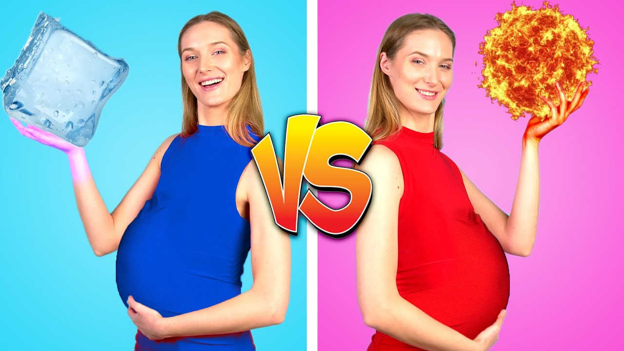 HOT PREGNANT VS COLD PREGNANT! FUNNY PREGNANCY SİTUATİONS BY CRAFTY PANDA