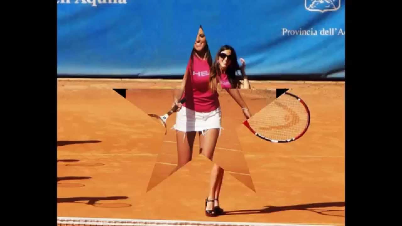 Claudia Romani gioca a tennis