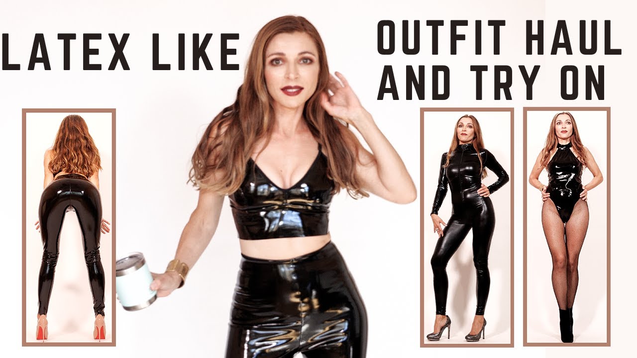 PVC /LATEX LIKE OUTFITS TRY ON