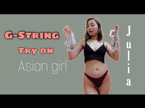 ASIAN GIRL || TRY ON HAUL || **NEW G-String** JULIA
