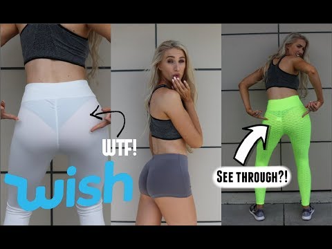 WISH ACTİVEWEAR TRY ON HAUL...WTF!  ALL UNDER $5!!